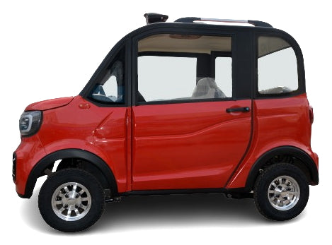 Four Passenger Electric Golf Car Small LSV Low Speed Vehicle Golf Cart 4 Seater 60v Coco Coupe Scooter Car - Red