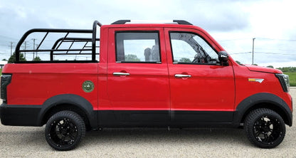 Limited Edition Electric Truck Golf Car 4 Seater LSV Low Speed Vehicle 60v Coco Truck Golf Cart With AC & Heat - Red