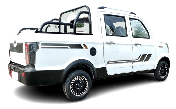 Electric Truck Golf Car 4 Seater LSV Low Speed Vehicle 60v Coco Truck Golf Cart With AC & Heat - White