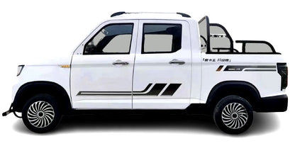 Electric Truck Golf Car 4 Seater LSV Low Speed Vehicle 60v Coco Truck Golf Cart With AC & Heat - White