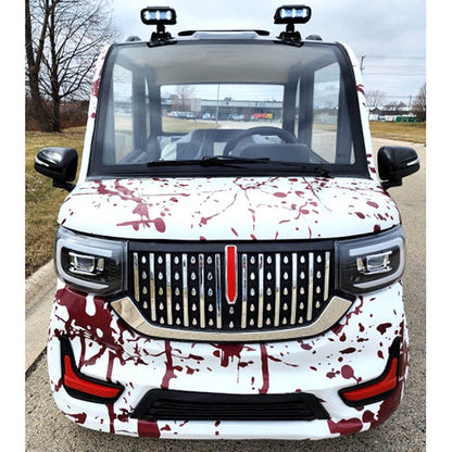 Coco Coupe Blood Splatter Edition 60v Electric 4 Seater Golf Cart LSV Car