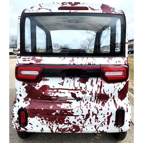 Coco Coupe Blood Splatter Edition 60v Electric 4 Seater Golf Cart LSV Car