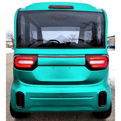 LE Coco Coupe Electric Crazy Green Mini Car 60v 4 Seater Golf Cart LSV Car