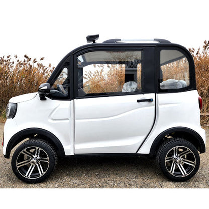 LE Coco Coupe Base Edition Electric Golf Car Small LSV Low Speed Vehicle Golf Cart 4 Seater 60v Scooter Car - White