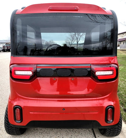 LE Coco Coupe Red Electric Golf Car Small LSV Low Speed Vehicle Golf Cart 4 Seater 60v Scooter Car - LE - RED