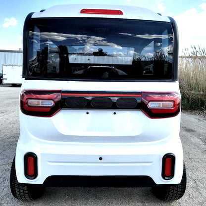 Electric Golf Car 4 Seater Small LSV Low Speed Vehicle Golf Cart 4 Seater 60v Coco Coupe Scooter Car - White