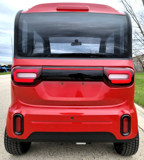 LE Coco Coupe Red Electric Golf Car Small LSV Low Speed Vehicle Golf Cart 4 Seater 60v Scooter Car - SW - RED