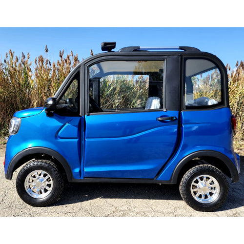 Coco Coupe 60v Electric 4 Seater Golf Cart LSV Car Sapphire Blue