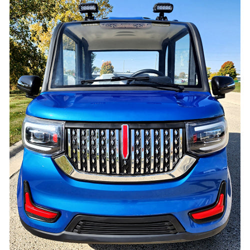 Coco Coupe 60v Electric 4 Seater Golf Cart LSV Car Sapphire Blue