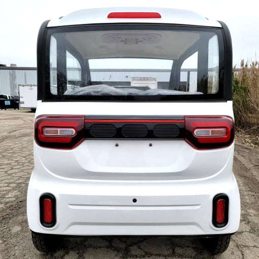 Electric Golf Car 4 Seater Small LSV Low Speed Vehicle Golf Cart 4 Seater 60v Coco Coupe Scooter Car - White