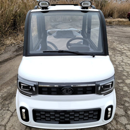Electric Golf Car 4 Seater Small LSV Low Speed Vehicle Golf Cart 4 Seater 60v Coco Coupe Scooter Car - White