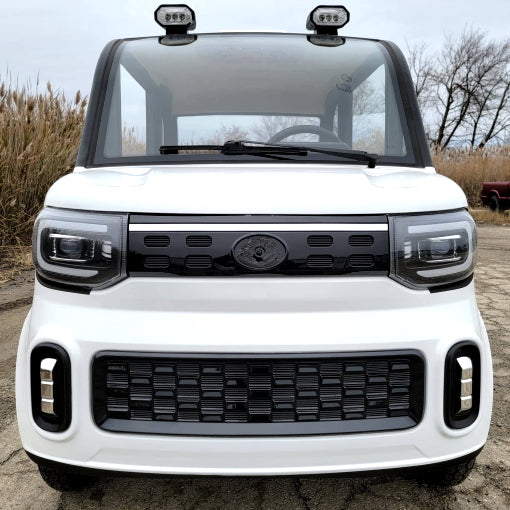Electric Golf Car 4 Seater Small LSV Low Speed Vehicle Golf Cart 4 Seater 60v Coco Coupe Scooter Car - White