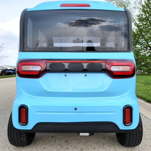 LE Coco Coupe Electric Golf Car Small LSV Low Speed Vehicle Golf Cart 4 Seater 60v Scooter Car - LIGHT BLUE