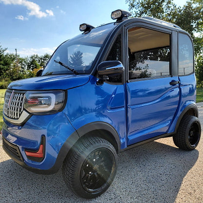 Lightning Sapphire Blue Coco Coupe LE Electric LSV Golf Cart