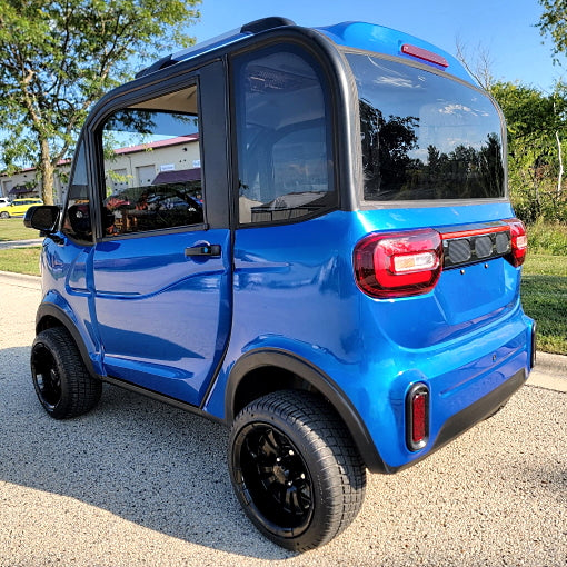 Lightning Sapphire Blue Coco Coupe LE Electric LSV Golf Cart