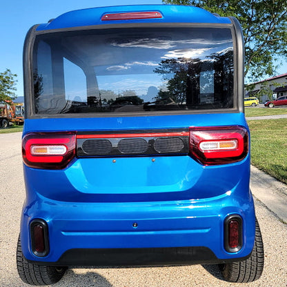 Lightning Sapphire Blue Coco Coupe LE Electric LSV Golf Cart
