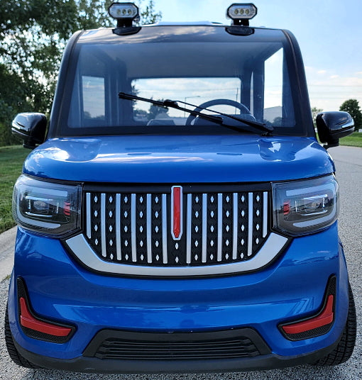 Lightning Sapphire Blue Coco Coupe LE Electric LSV Golf Cart