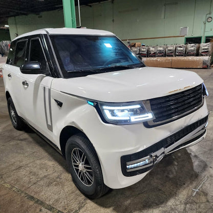 Electric 4 Door Coco Techno 60v Scratch n Dent Electric Golf Cart LSV With Rear Trunk - White