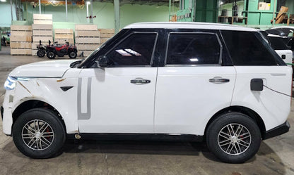 Electric 4 Door Coco Techno 60v Scratch n Dent Electric Golf Cart LSV With Rear Trunk - White