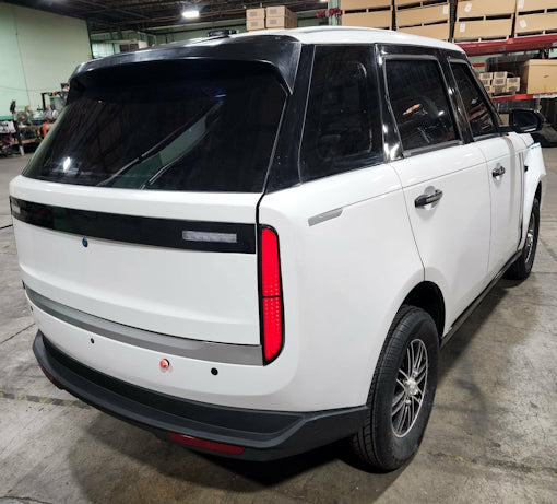 Electric 4 Door Coco Techno 60v Scratch n Dent Electric Golf Cart LSV With Rear Trunk - White