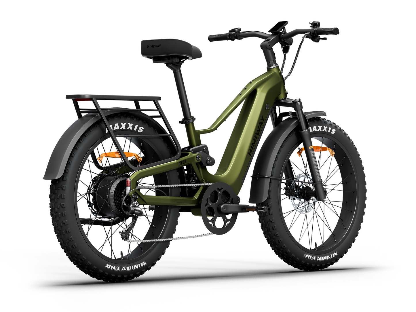 Himiway | D5 All-Terrain Electric Mountain Bike - Olive Green 15Ah+20Ah