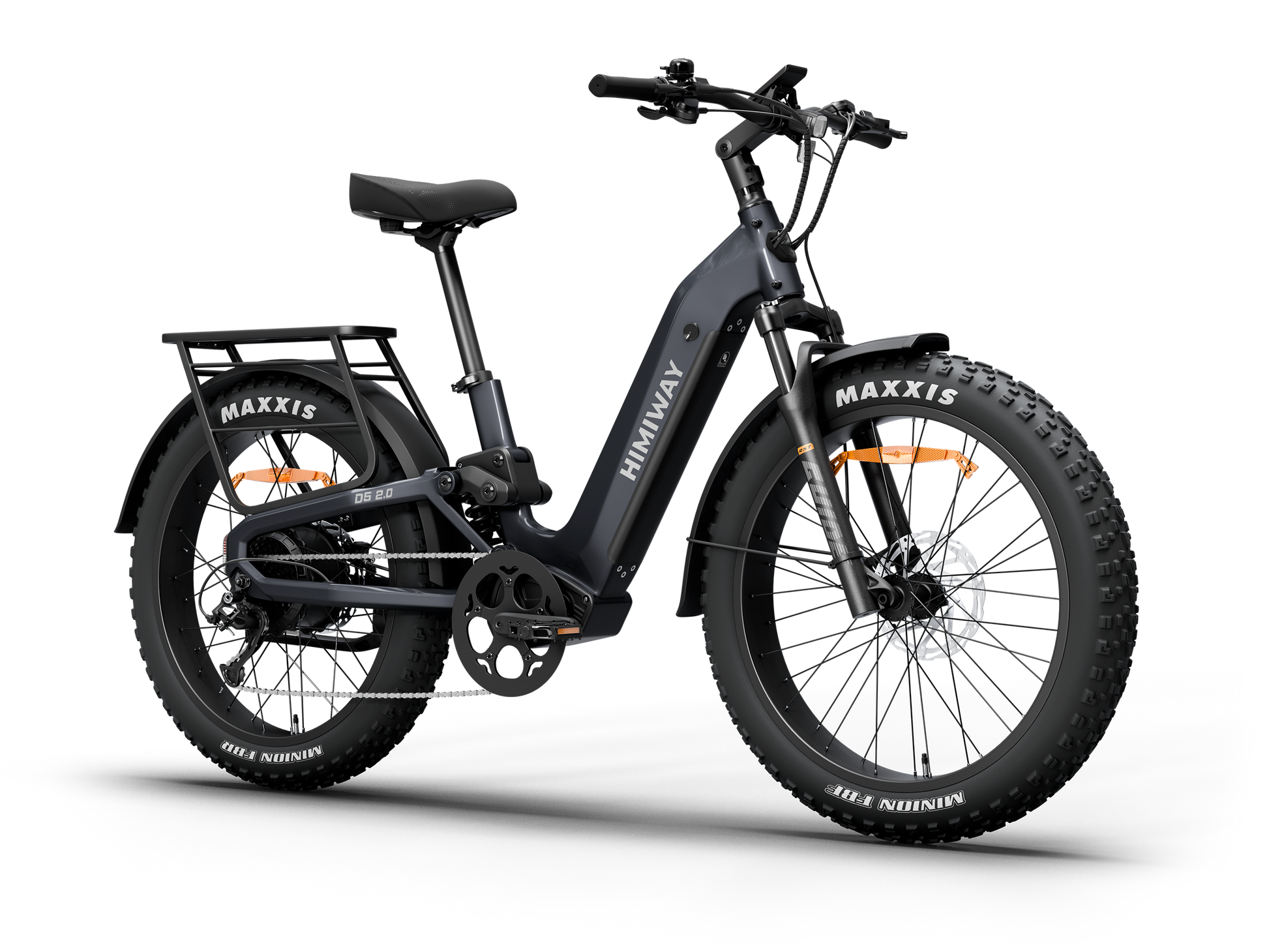 Himiway | D5 All-Terrain Step-Through Fat Tire Mountain Bike - Midnight Blue 15Ah+20Ah