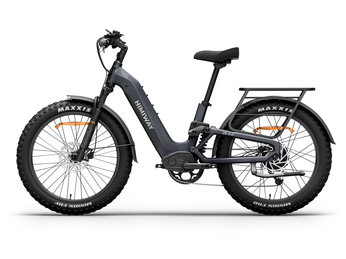 Himiway | D5 All-Terrain Step-Through Fat Tire Mountain Bike - Space Grey 15Ah+20Ah