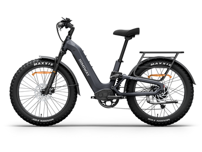 Himiway | D5 All-Terrain Step-Through Fat Tire Mountain Bike - Space Grey 15Ah