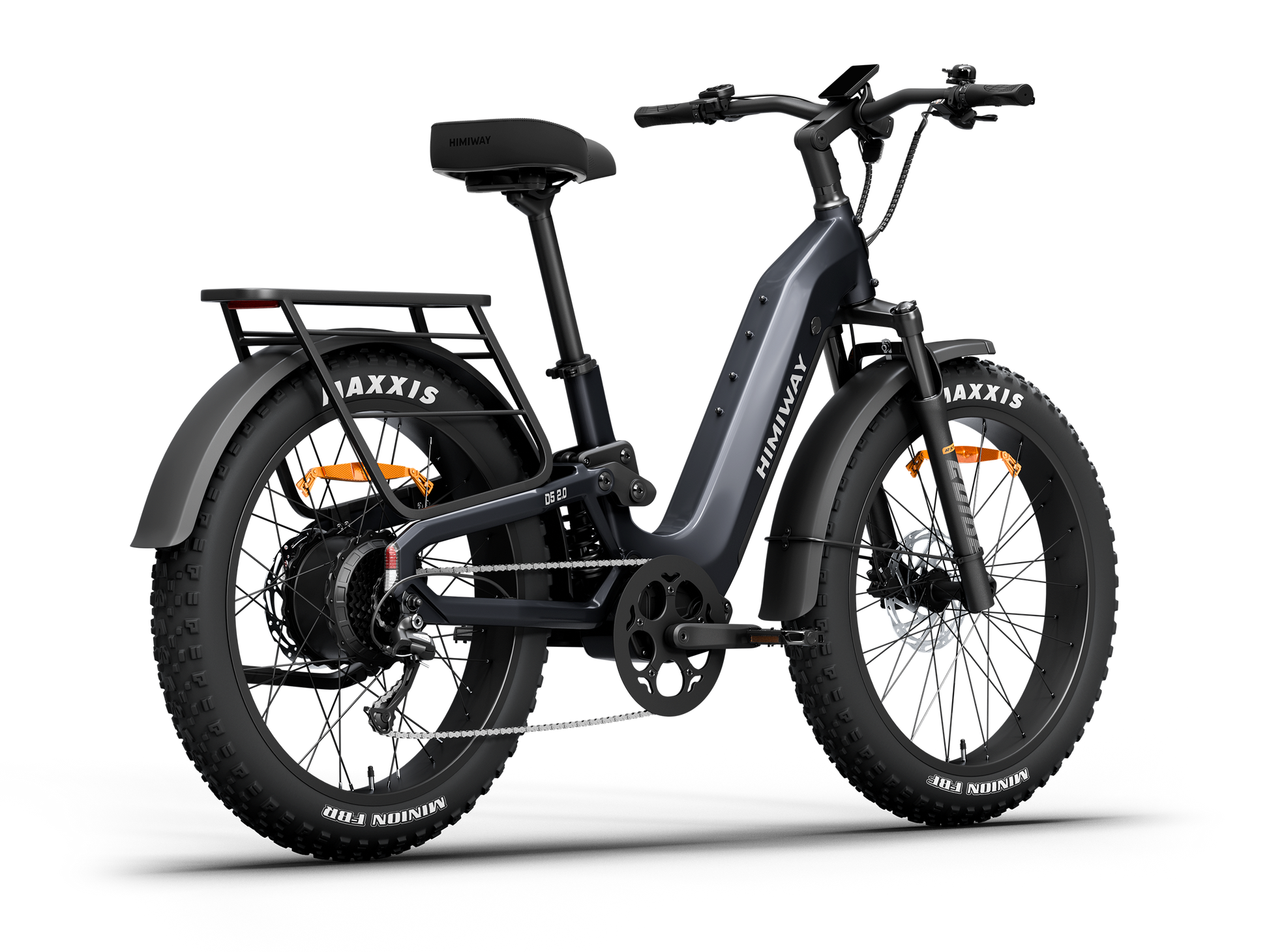 Himiway | D5 All-Terrain Step-Through Fat Tire Mountain Bike - Midnight Blue 15Ah+20Ah