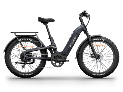 Himiway | D5 All-Terrain Step-Through Fat Tire Mountain Bike - Midnight Blue 15Ah