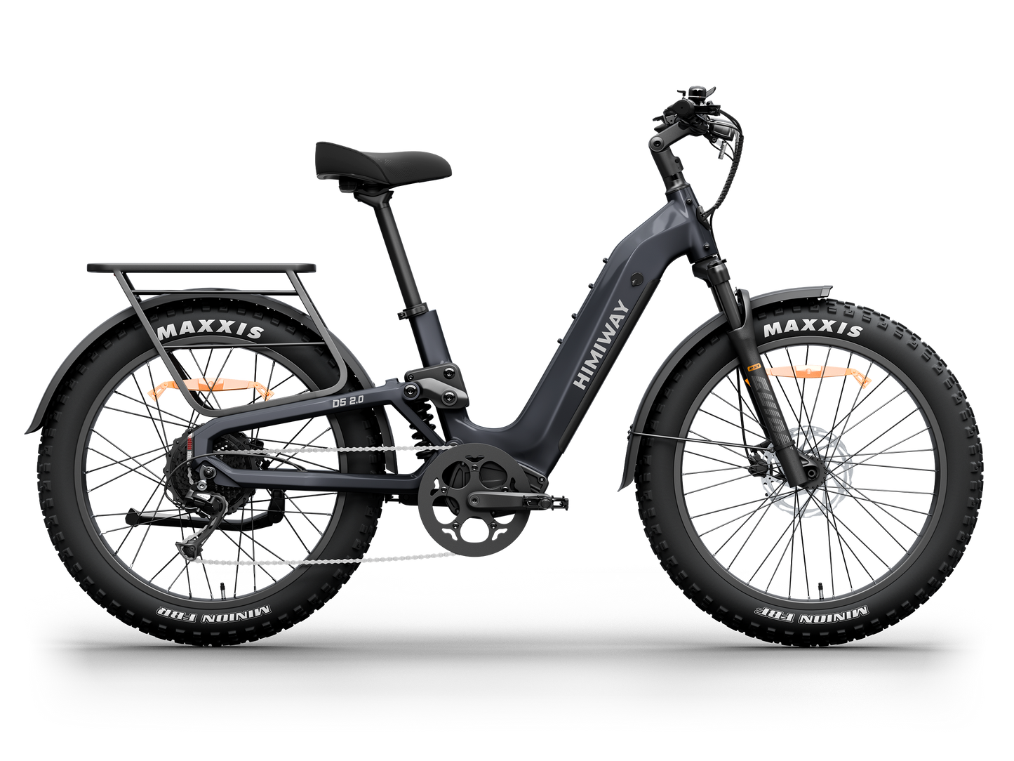 Himiway | D5 All-Terrain Step-Through Fat Tire Mountain Bike - Space Grey 15Ah+20Ah