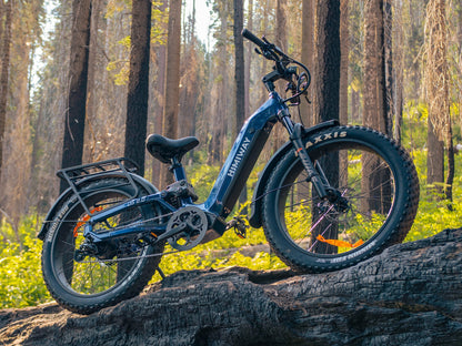 Himiway | D5 All-Terrain Step-Through Fat Tire Mountain Bike - Midnight Blue 15Ah