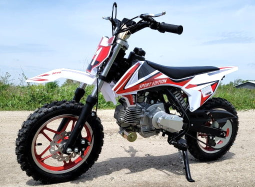 GSI - 60cc Dirt Bike Kids Automatic With 50cc Frame Dirt Bike With Training Wheels & Electric Start - DB-S60