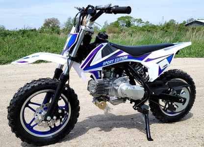 GSI - 60cc Dirt Bike Kids Automatic With 50cc Frame Dirt Bike With Training Wheels & Electric Start - DB-S60