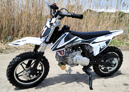 GSI - 60cc Dirt Bike Kids Automatic With 50cc Frame Dirt Bike With Training Wheels & Electric Start - DB-S60