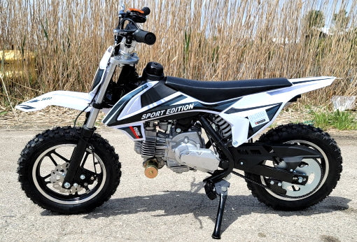 GSI - 60cc Dirt Bike Kids Automatic With 50cc Frame Dirt Bike With Training Wheels & Electric Start - DB-S60
