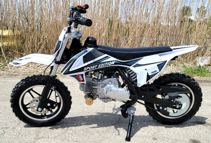GSI - 60cc Dirt Bike Kids Automatic With 50cc Frame Dirt Bike With Training Wheels & Electric Start - DB-S60