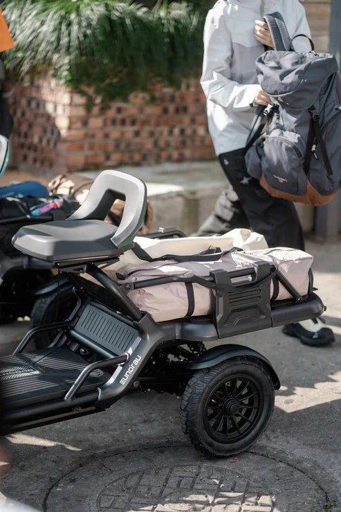 Eunorau S500 Electric Utility Quad Vehicle 48V/500W high torque mid-motor, range up to 31 miles, 3 speed modes - 100% Financing Available!