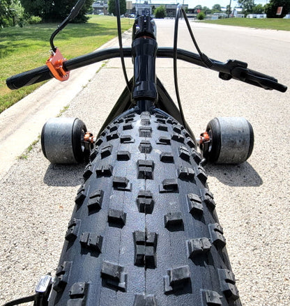 GSI - DTG Gas Powered Drift Trike Tricycle Bike Fat Ryder Motorized Big Wheel - DTG12 DTG Fat Ryder  - Black/Orange