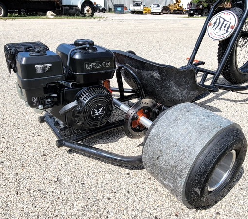 GSI - DTG Gas Powered Drift Trike Tricycle Bike Fat Ryder Motorized Big Wheel - DTG12 DTG Fat Ryder  - Black/Orange