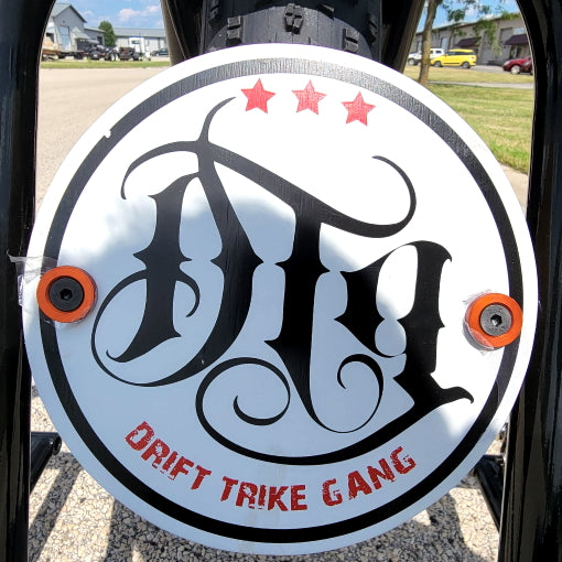 GSI - DTG Gas Powered Drift Trike Tricycle Bike Fat Ryder Motorized Big Wheel - DTG12 DTG Fat Ryder  - Black/Orange