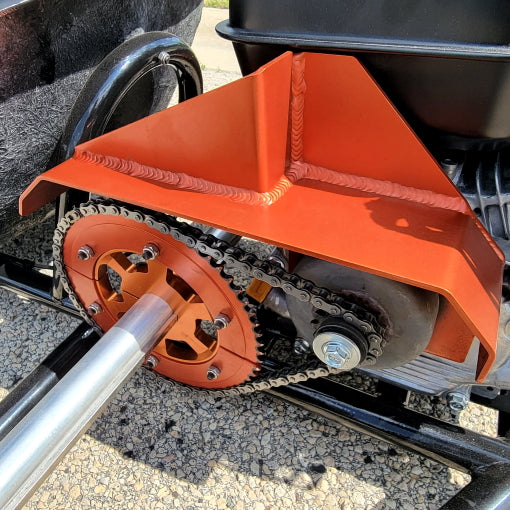 GSI - DTG Gas Powered Drift Trike Tricycle Bike Fat Ryder Motorized Big Wheel - DTG12 DTG Fat Ryder  - Black/Orange