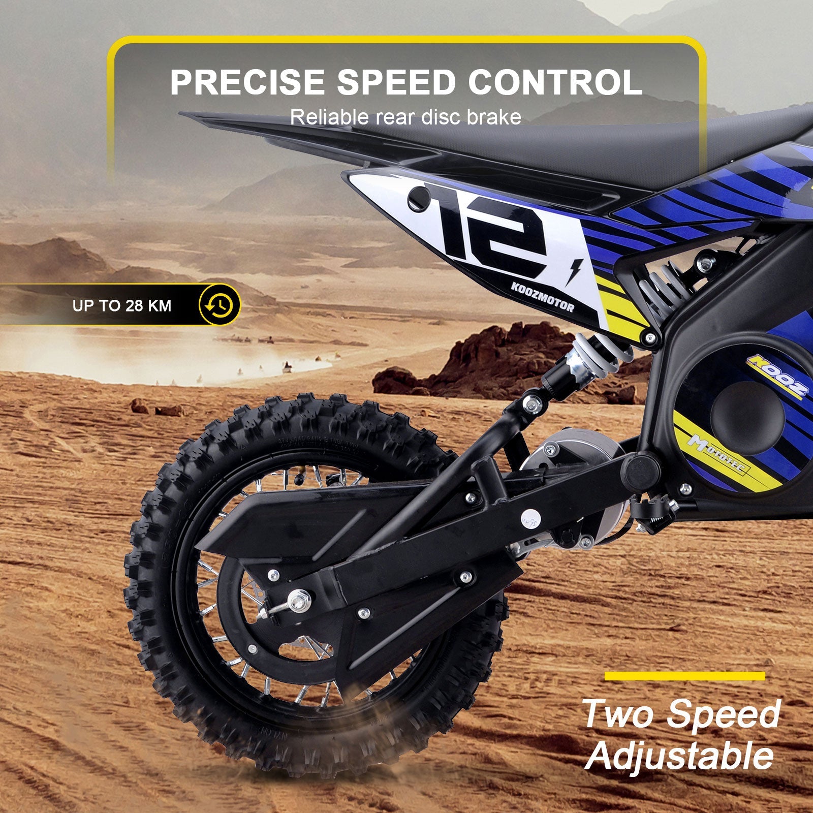 MotoTec | 36v 1000w Electric Dirt Bike | HP112E