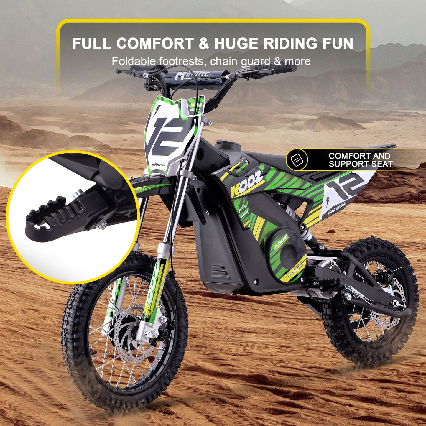 MotoTec | 36v 1000w Electric Dirt Bike | HP112E