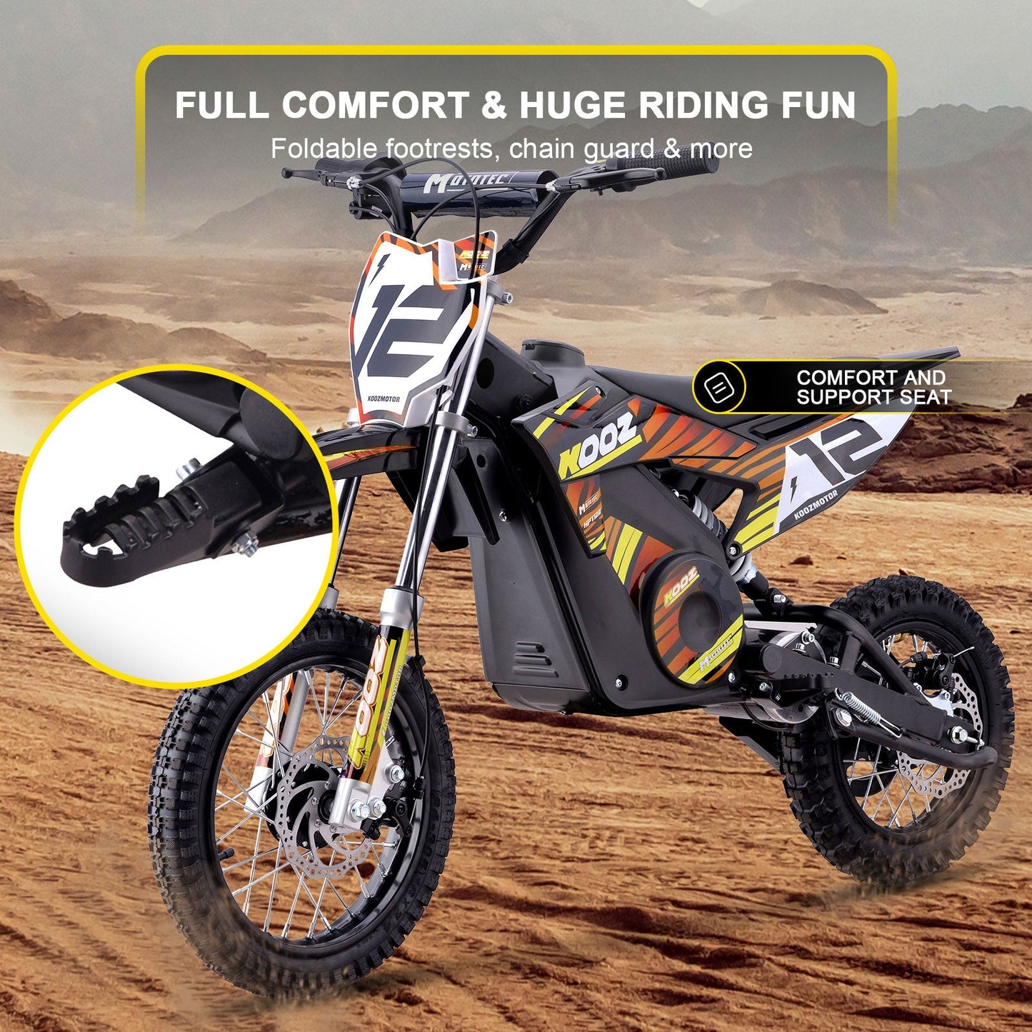 MotoTec | 36v 1000w Electric Dirt Bike | HP112E