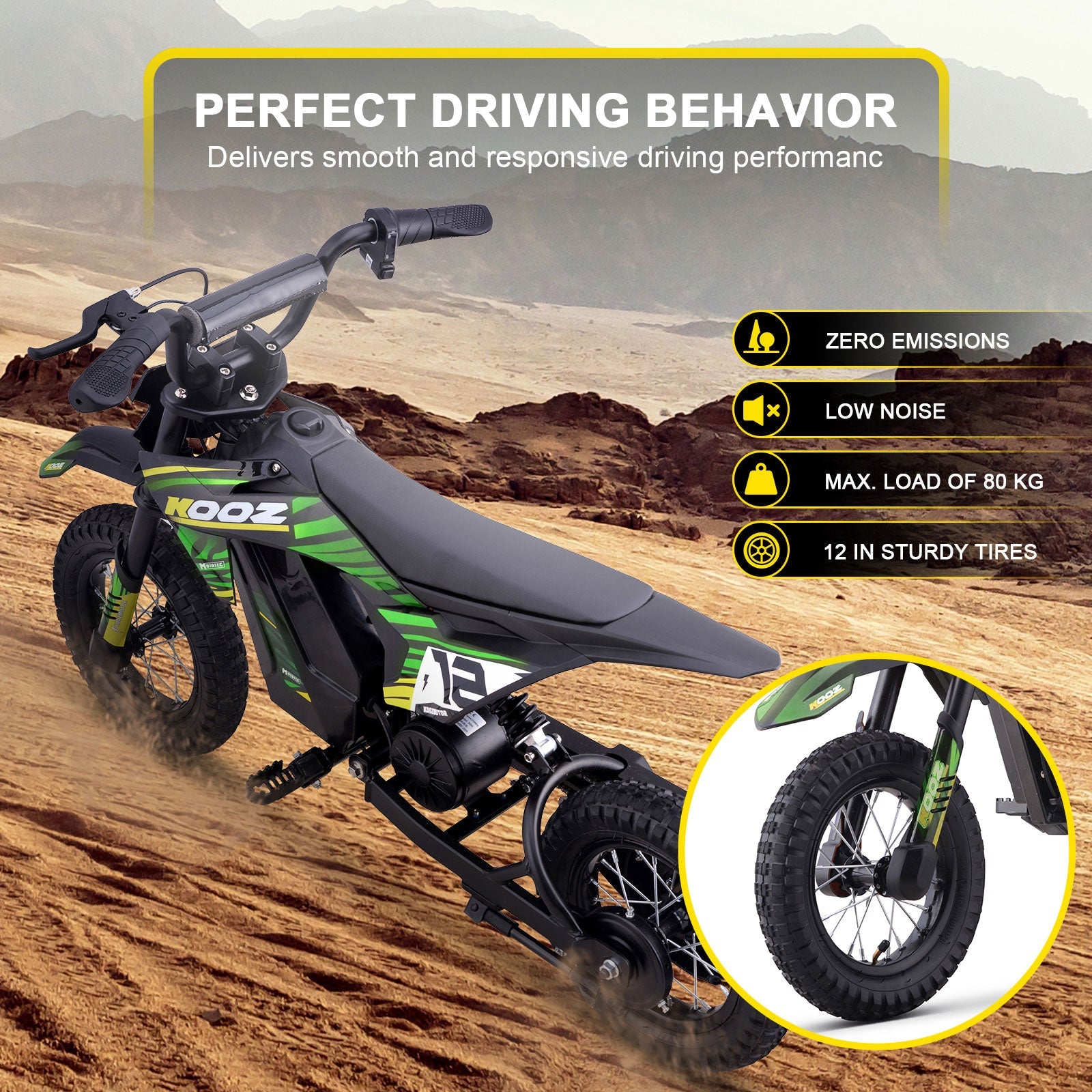MotoTec | 36v 300w Electric Dirt Bike | HP122E