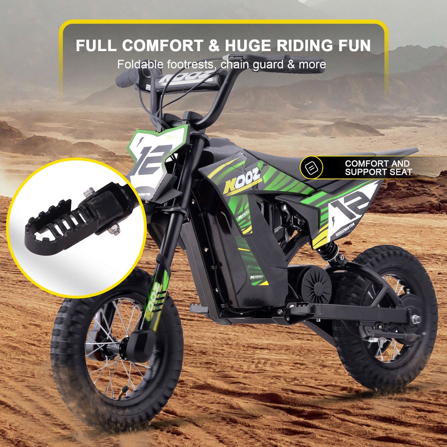 MotoTec | 36v 300w Electric Dirt Bike | HP122E