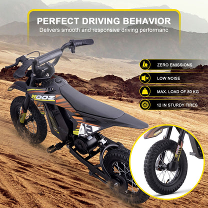 MotoTec | 36v 300w Electric Dirt Bike Orange | HP122E