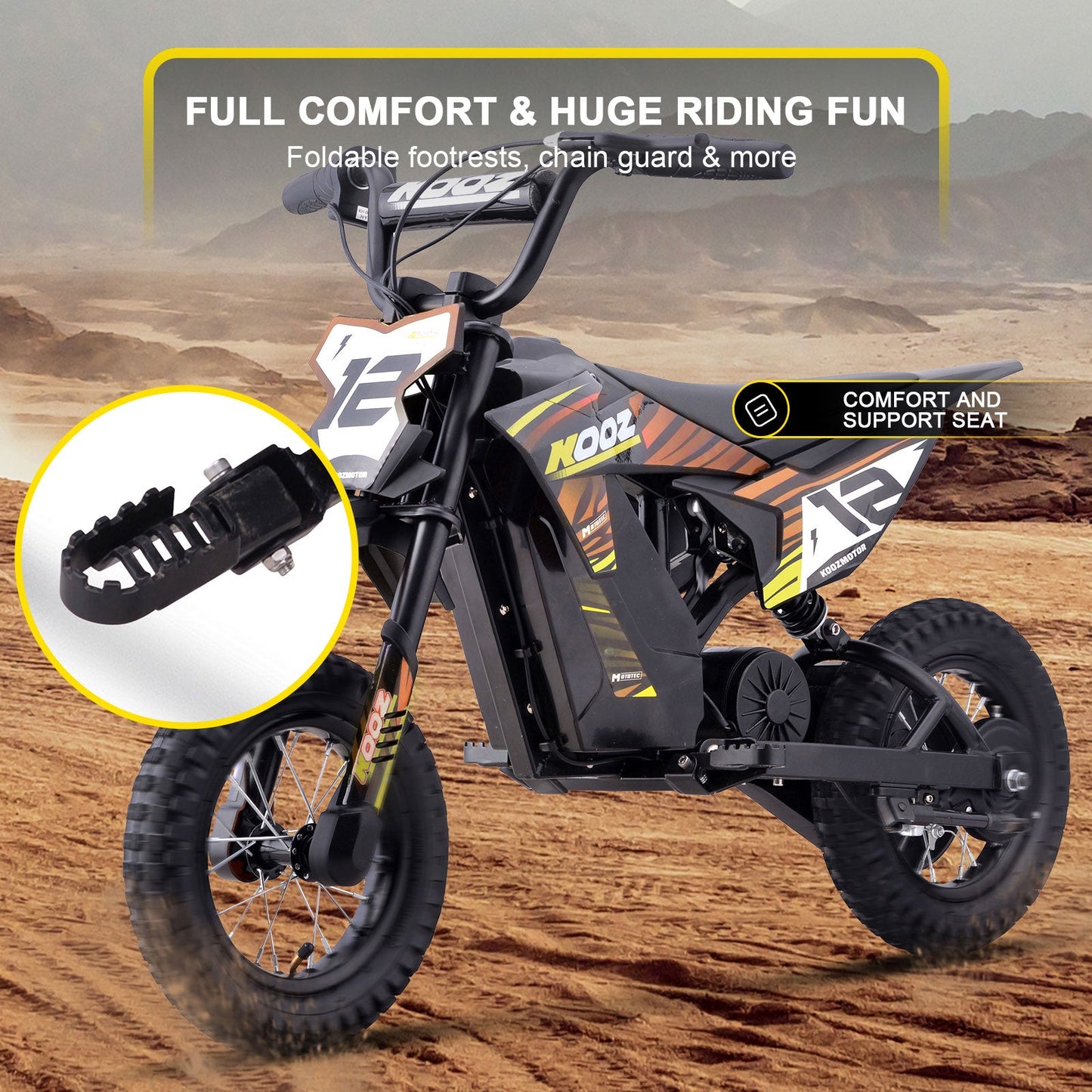 MotoTec | 36v 300w Electric Dirt Bike | HP122E
