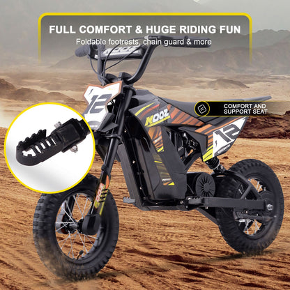MotoTec | 36v 300w Electric Dirt Bike Orange | HP122E